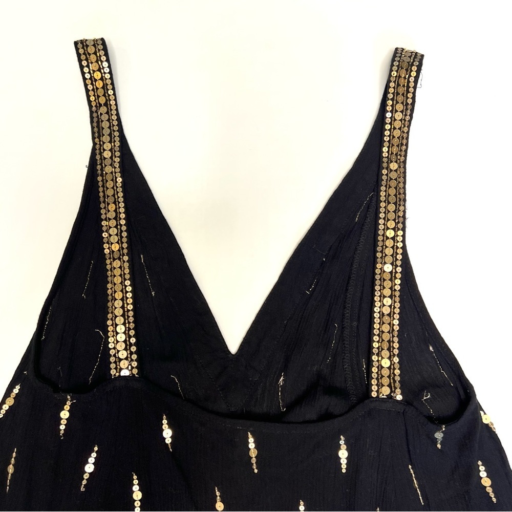 Free People Intimately Rising Sun Sequin Mini Dress Tunic Size Small - Picture 8 of 12